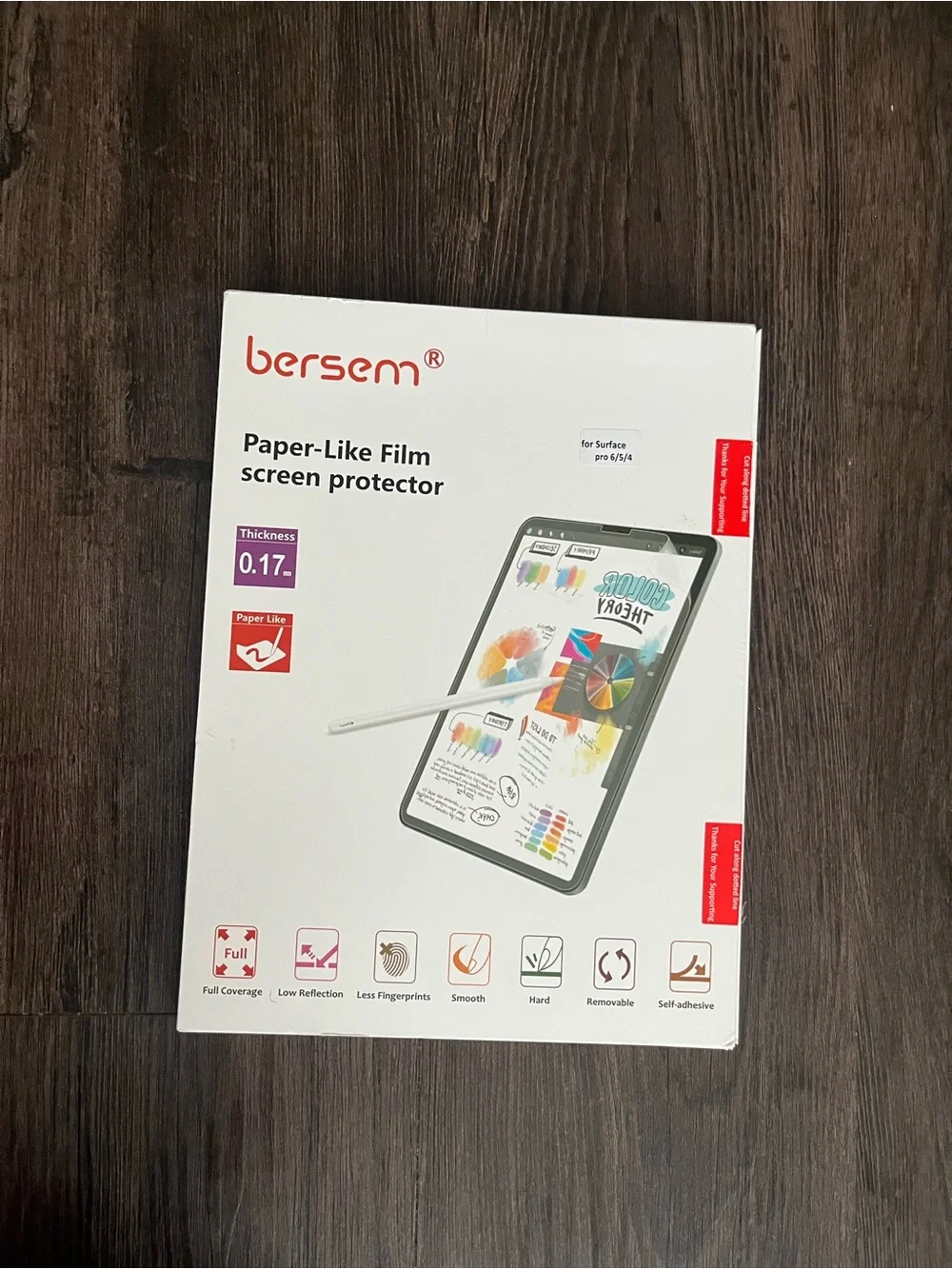 Bersem Paper-Like Film Screen Protector Surface Pro 6/5/4